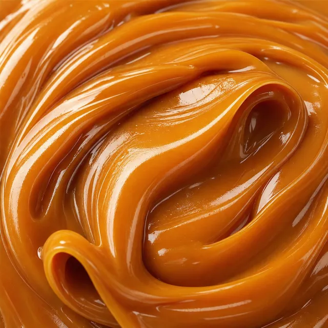 Caramelo salgado dourado escorrendo