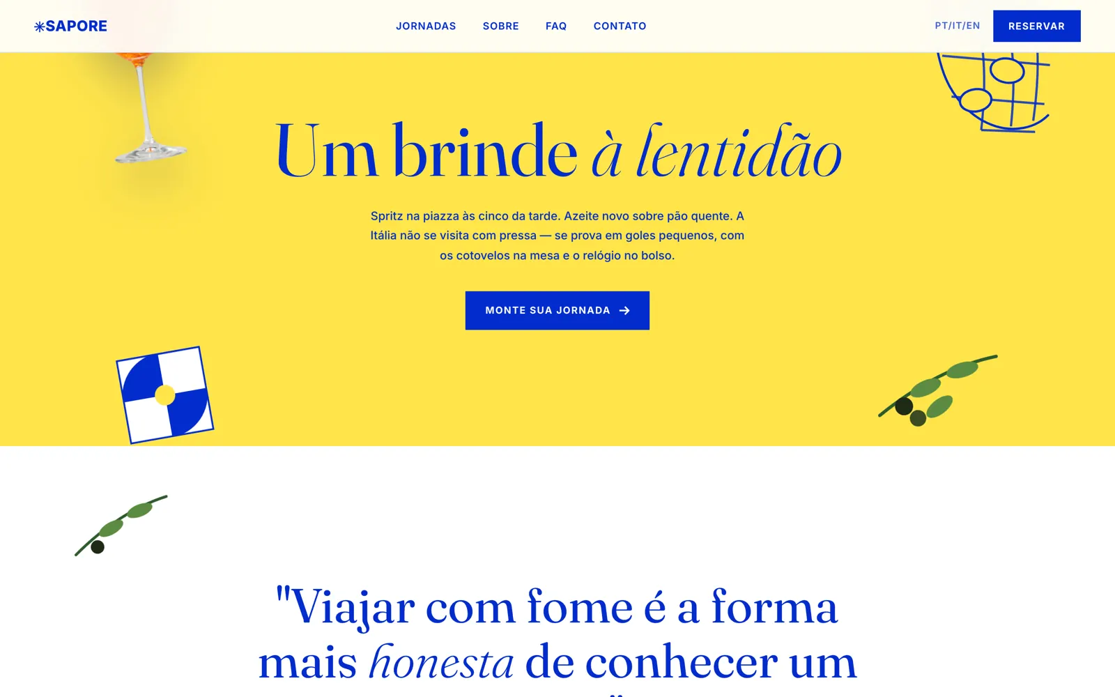 Um brinde à lentidão em amarelo limone